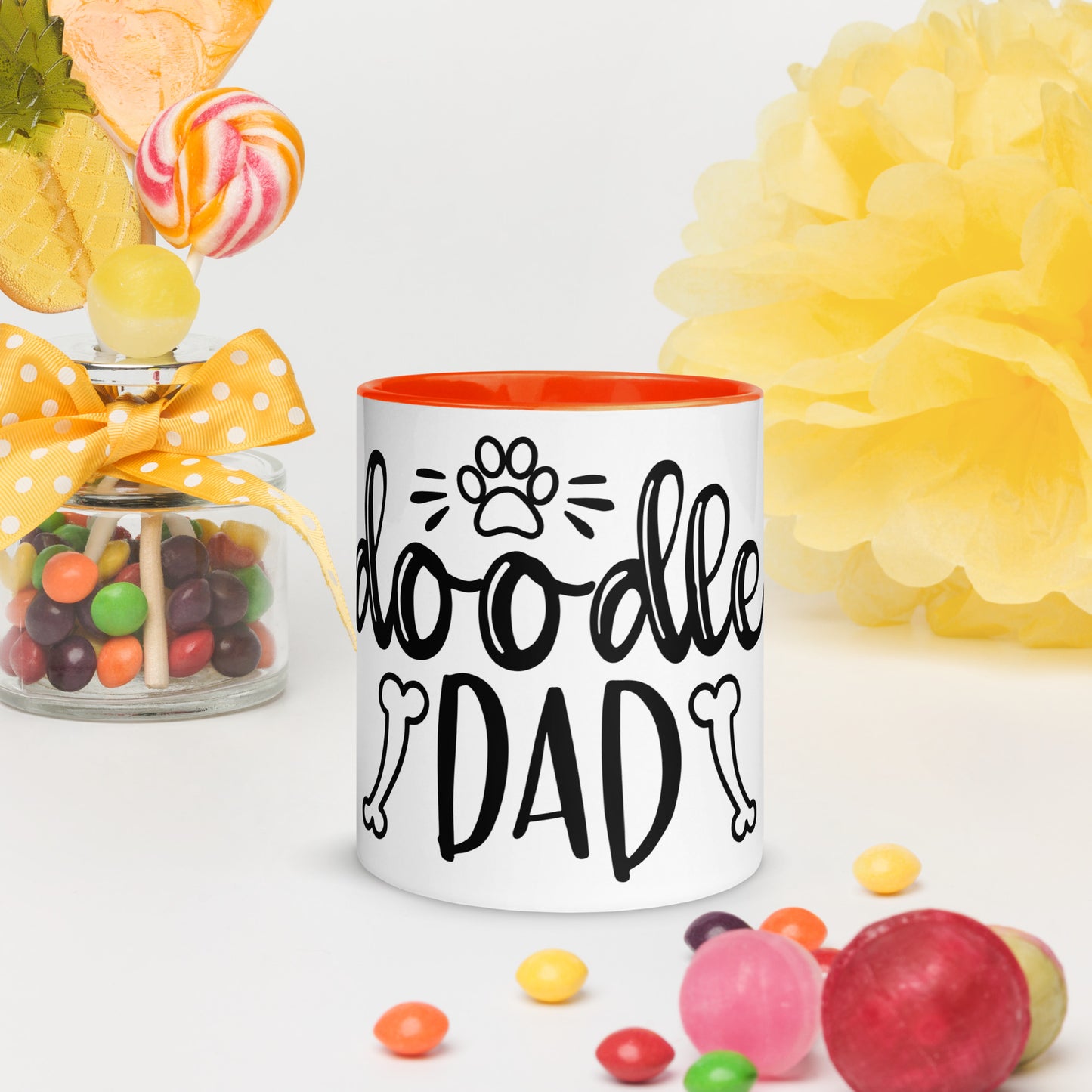 Doodle Dad Mug with Color Inside - Nice!