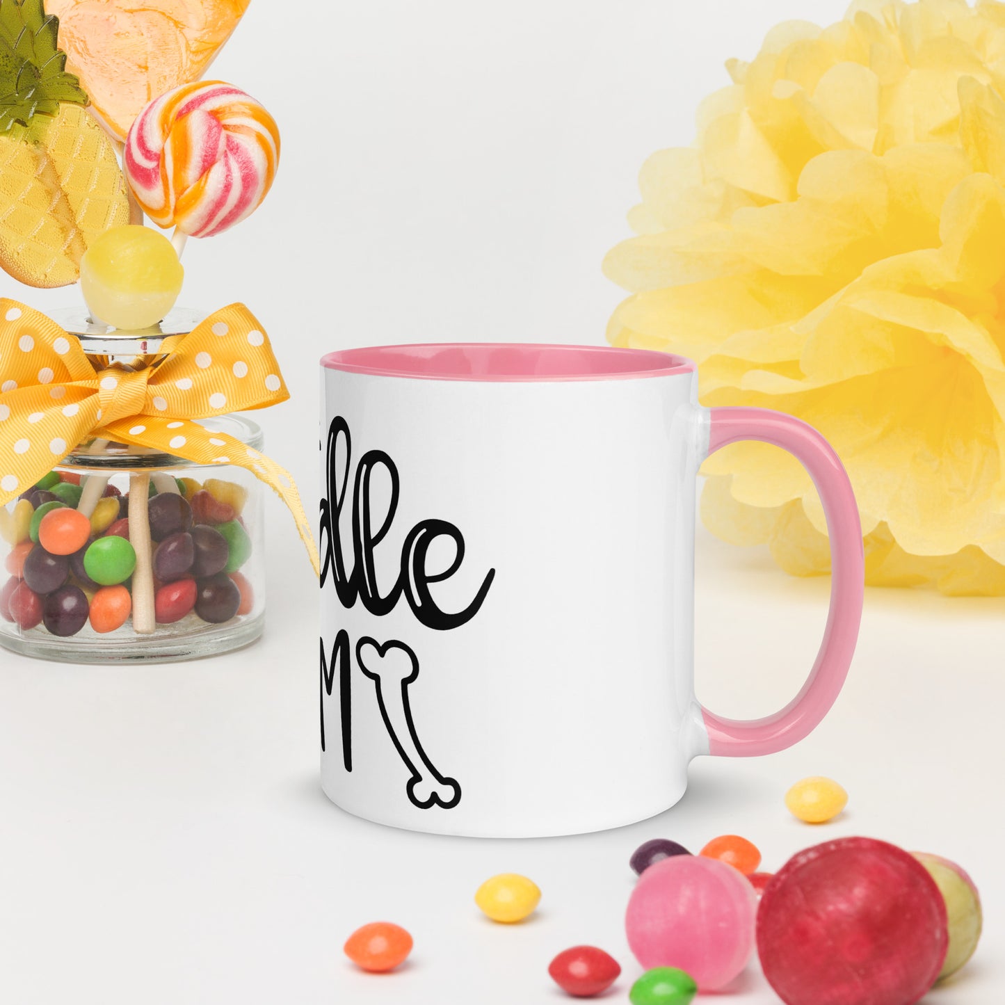 Doodle Mom Mug with Color Inside - Super Cute!