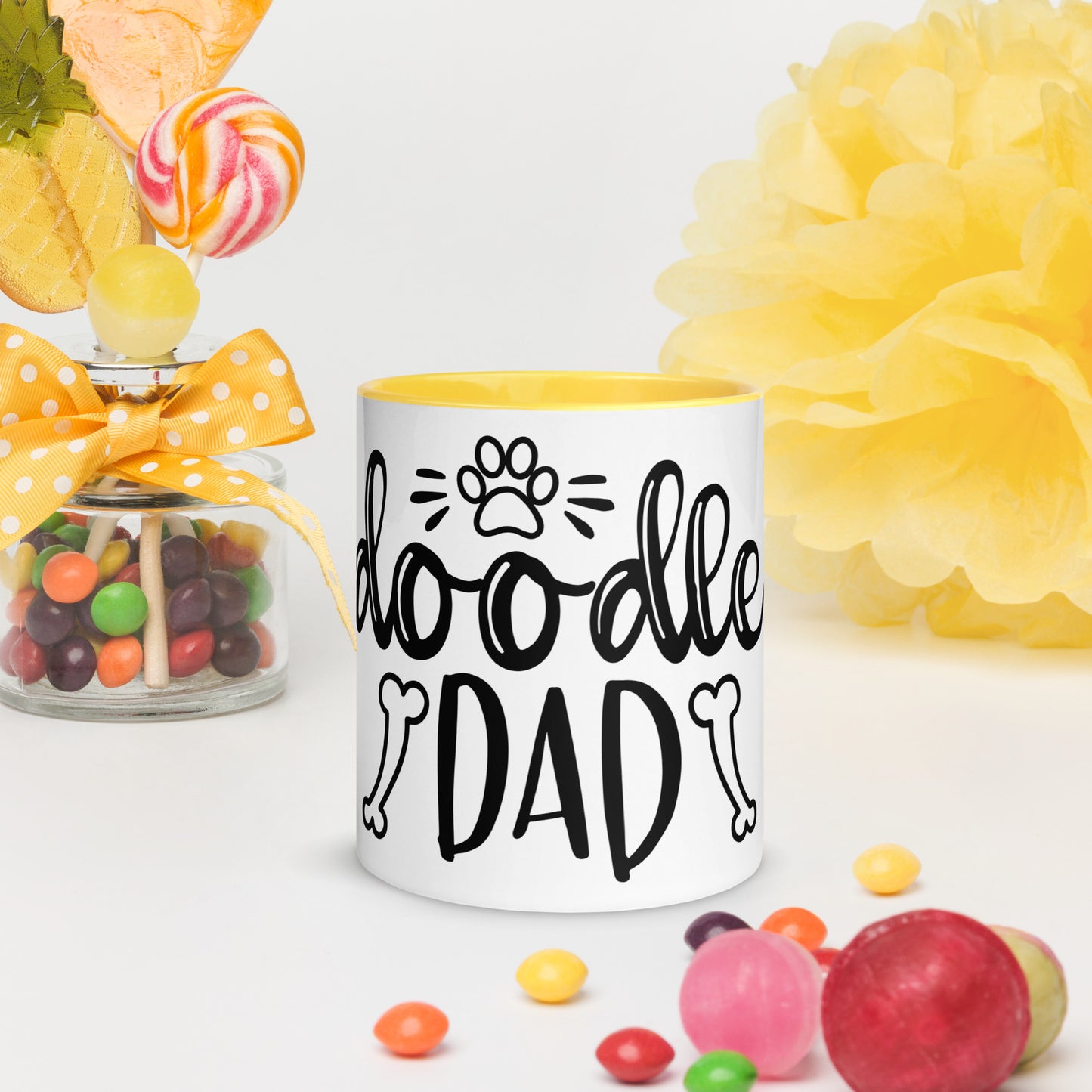 Doodle Dad Mug with Color Inside - Nice!