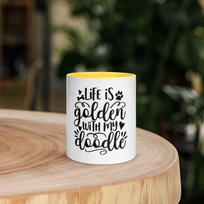 Life is Golden Mug with Color Inside