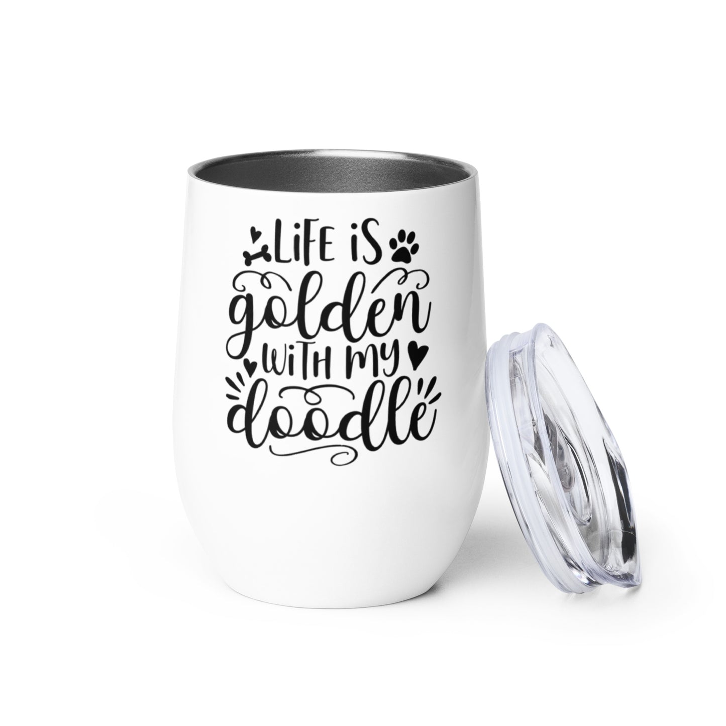 Life is Golden Wine Tumbler