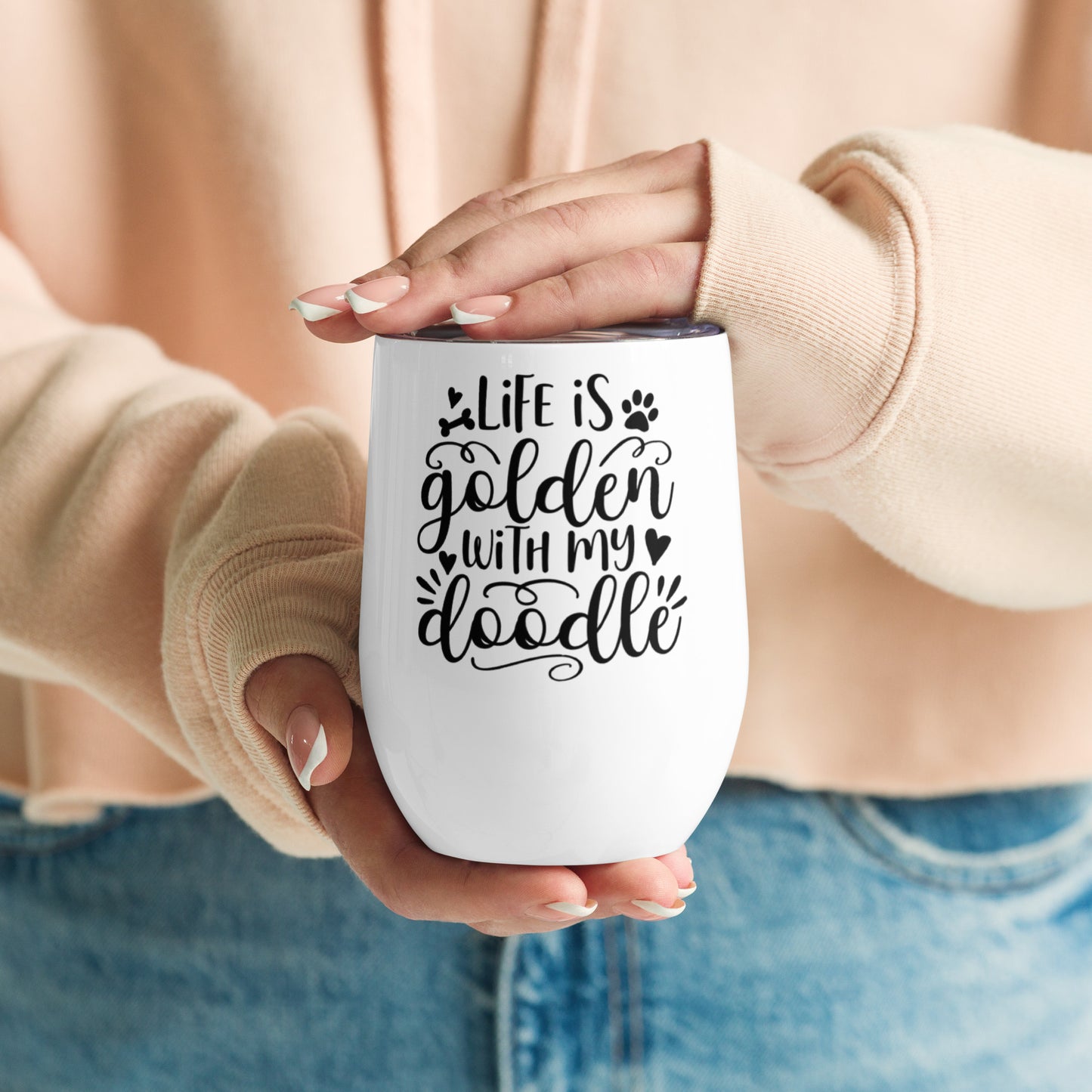 Life is Golden Wine Tumbler