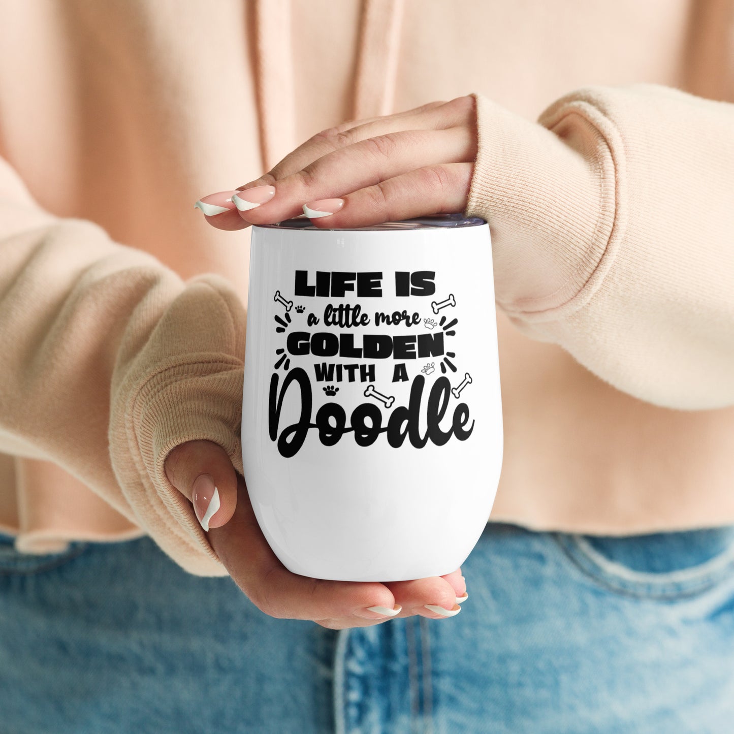 Life is Golden Wine Tumbler