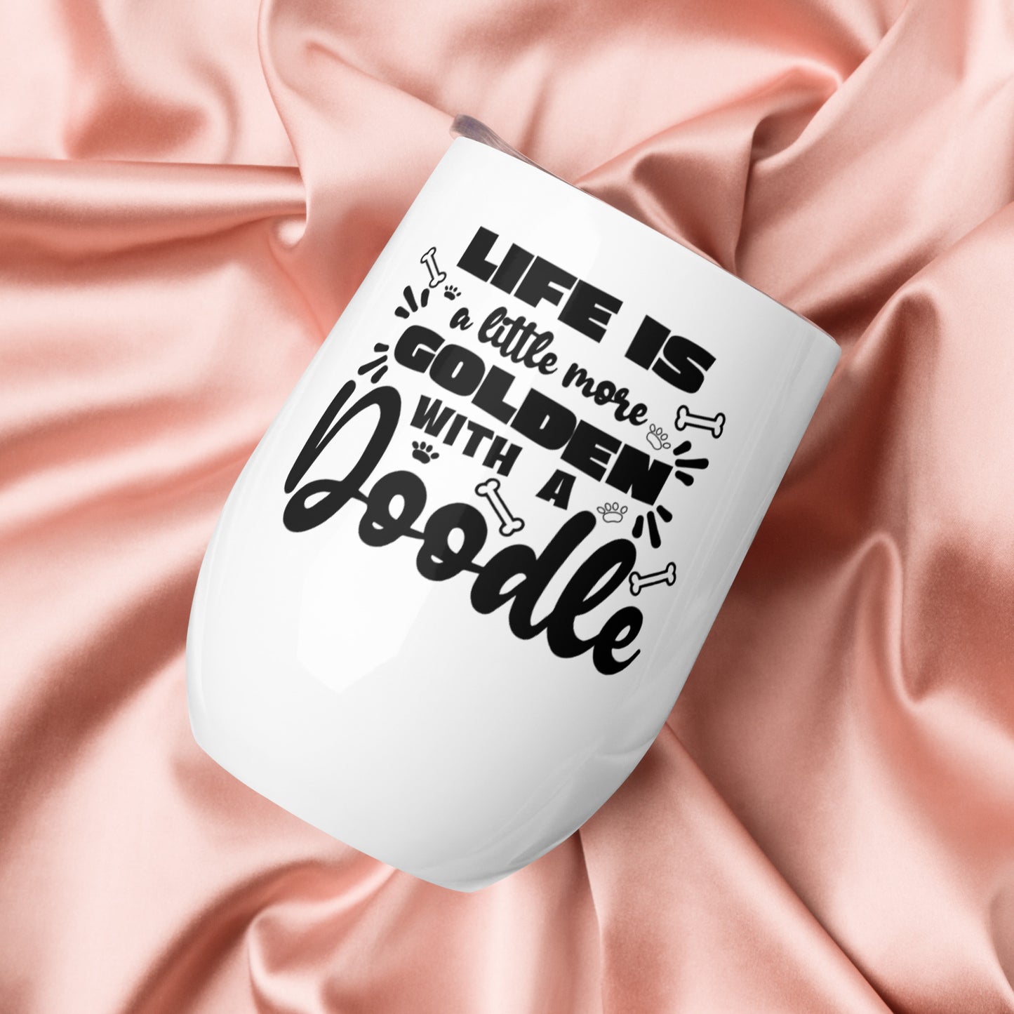 Life is Golden Wine Tumbler