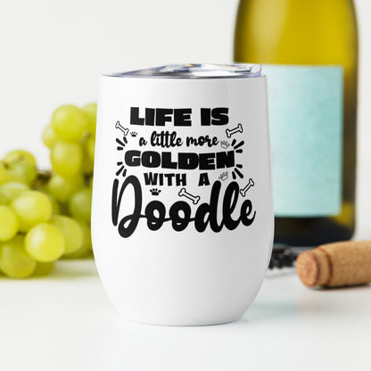 Life is Golden Wine Tumbler