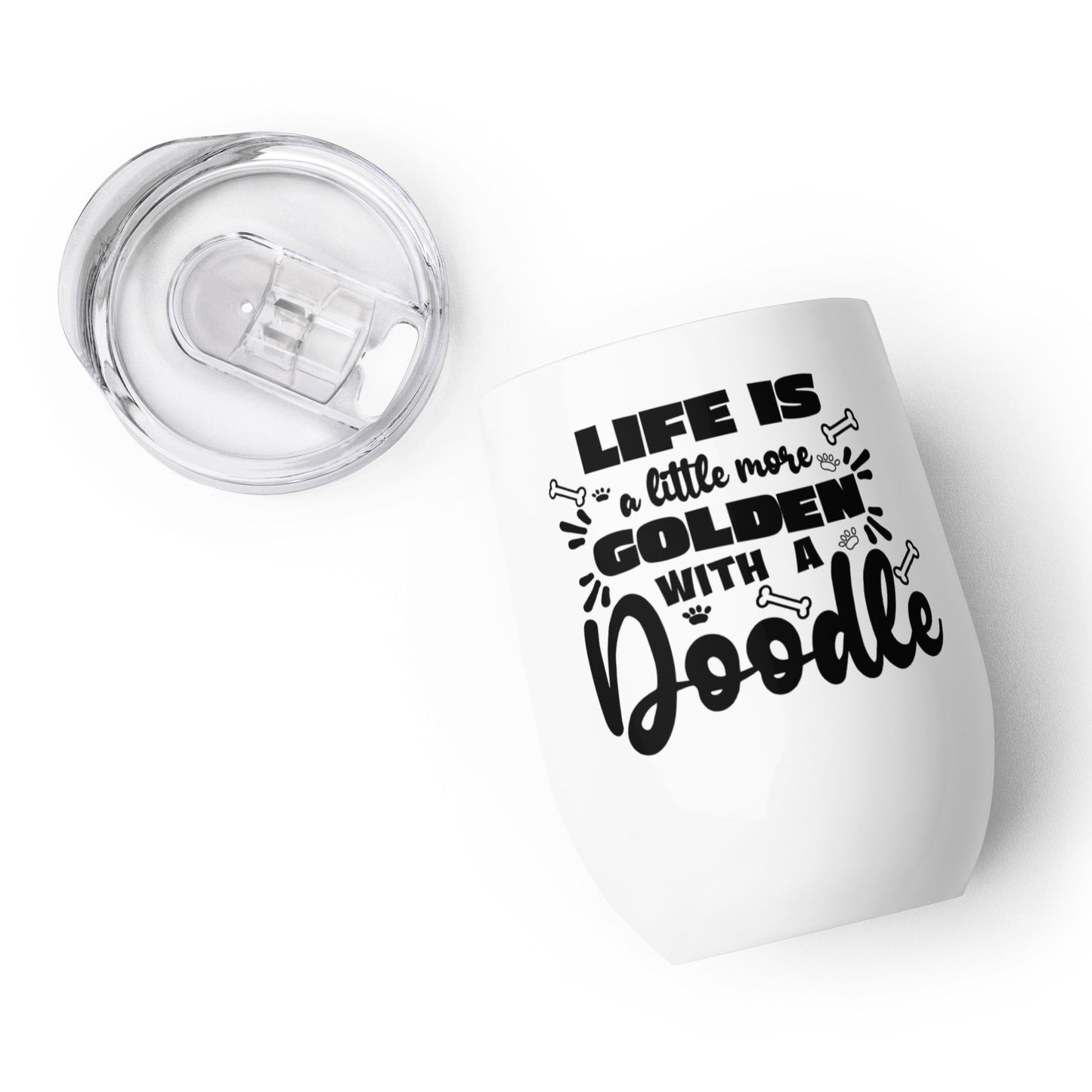 Life is Golden Wine Tumbler