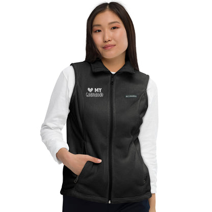 Love My Goldendoodle Embroidered Women’s Columbia Fleece Vest