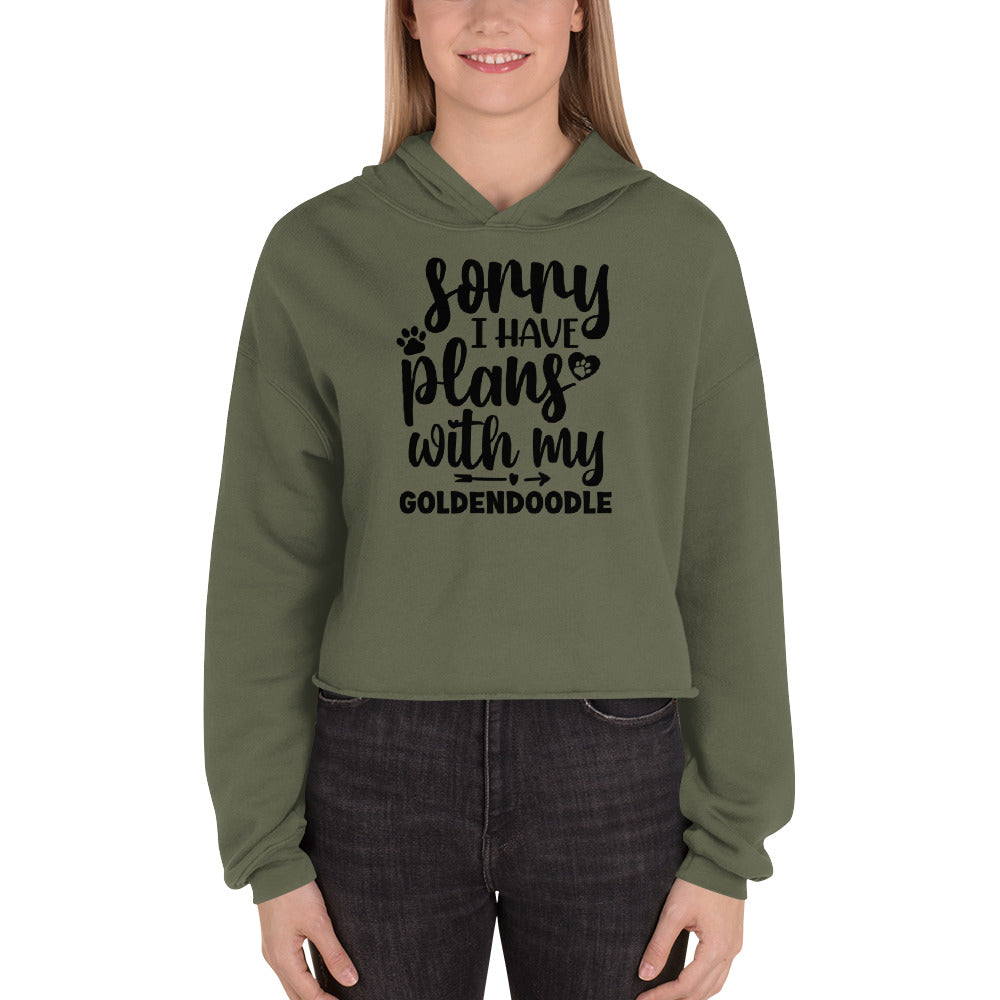 Plans with my Goldendoodle Crop Hoodie