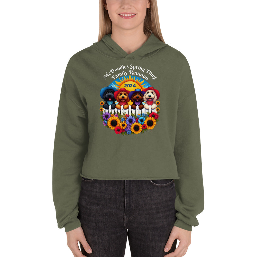 McDoodles Spring Fling Romp 2024 - Crop Hoodie