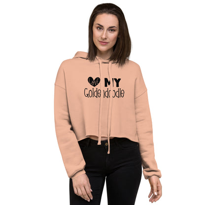 Love My Goldendoodle Crop Hoodie