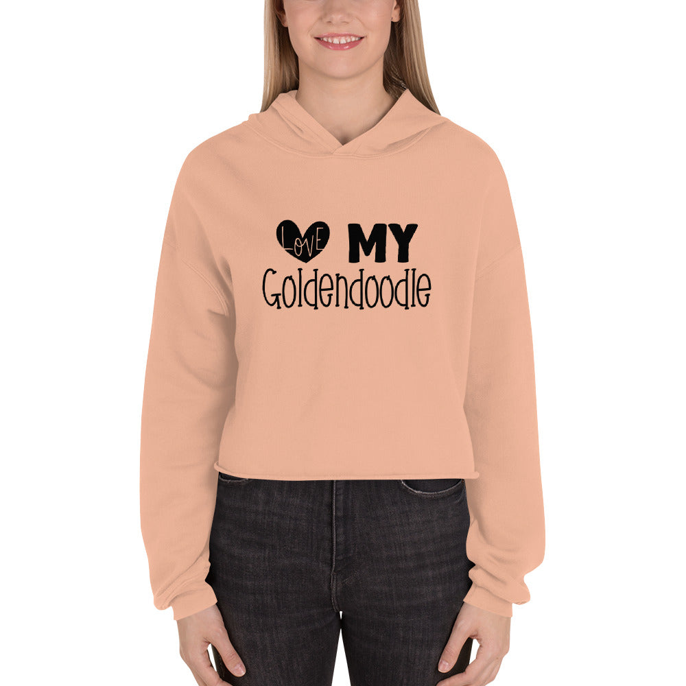 Love My Goldendoodle Crop Hoodie