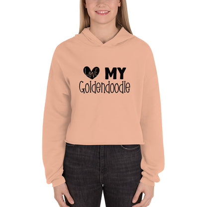 Love My Goldendoodle Crop Hoodie