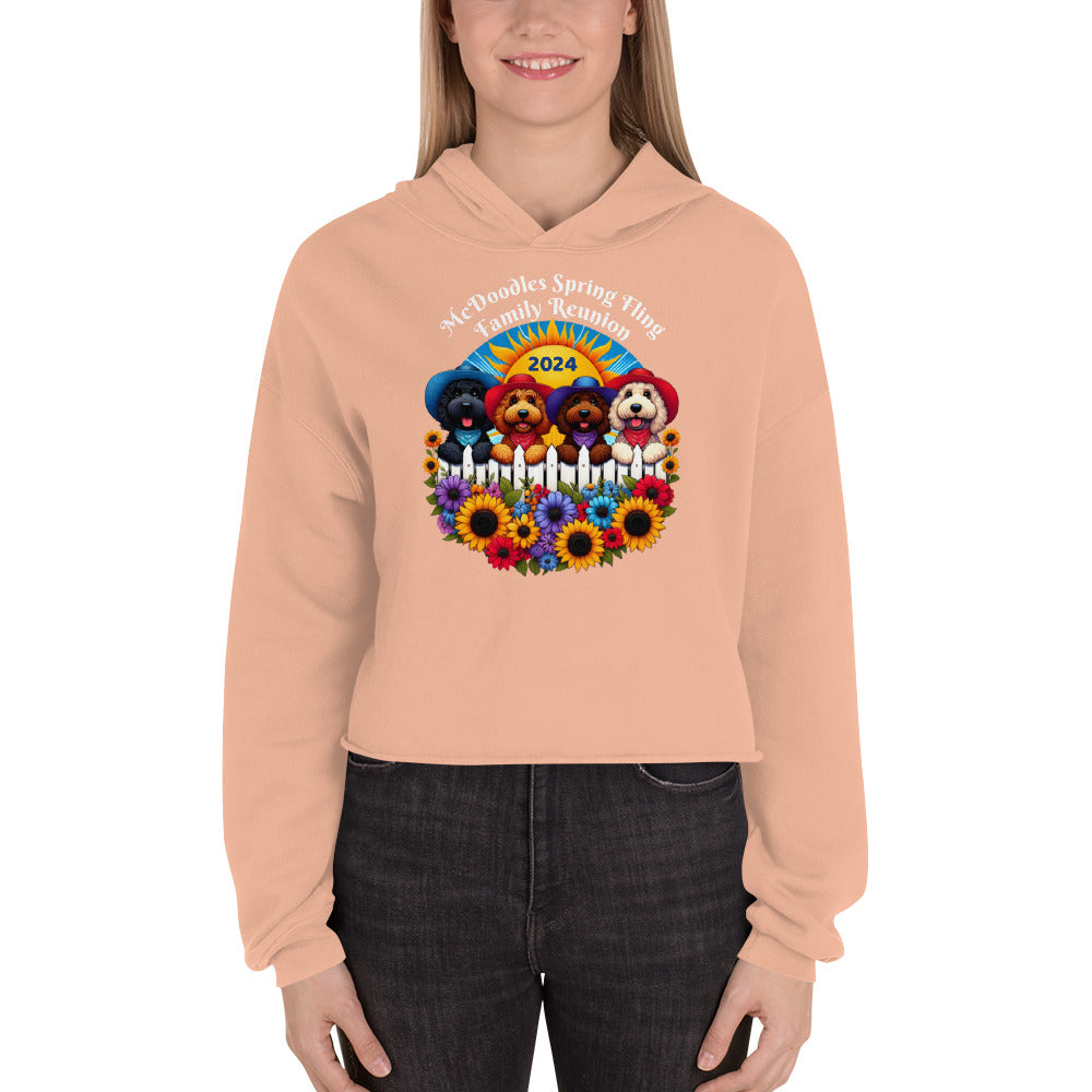 McDoodles Spring Fling Romp 2024 - Crop Hoodie