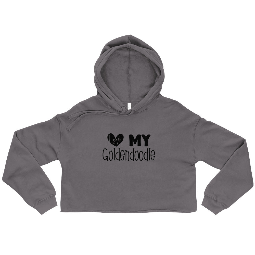 Love My Goldendoodle Crop Hoodie