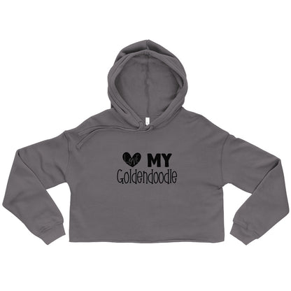 Love My Goldendoodle Crop Hoodie