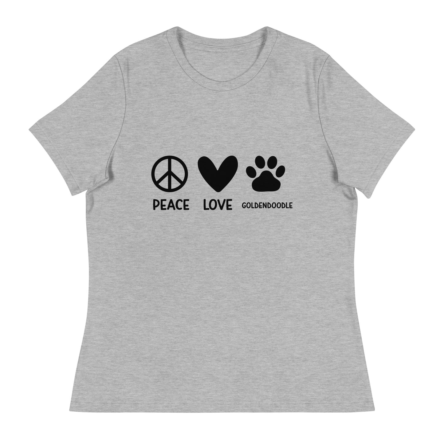 Peace Love Goldendoodle Women's Relaxed T Shirt