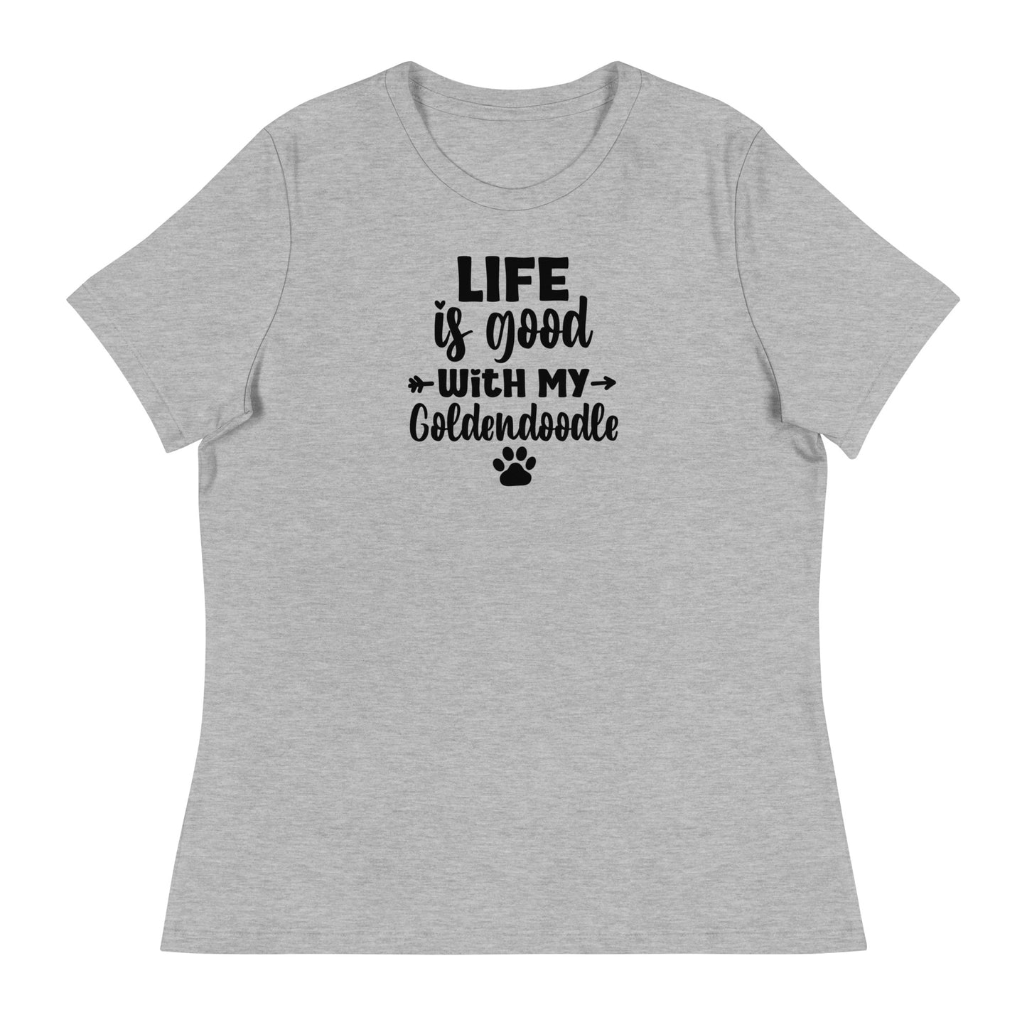 Life is Good Goldendoodle Women's Relaxed T Shirt