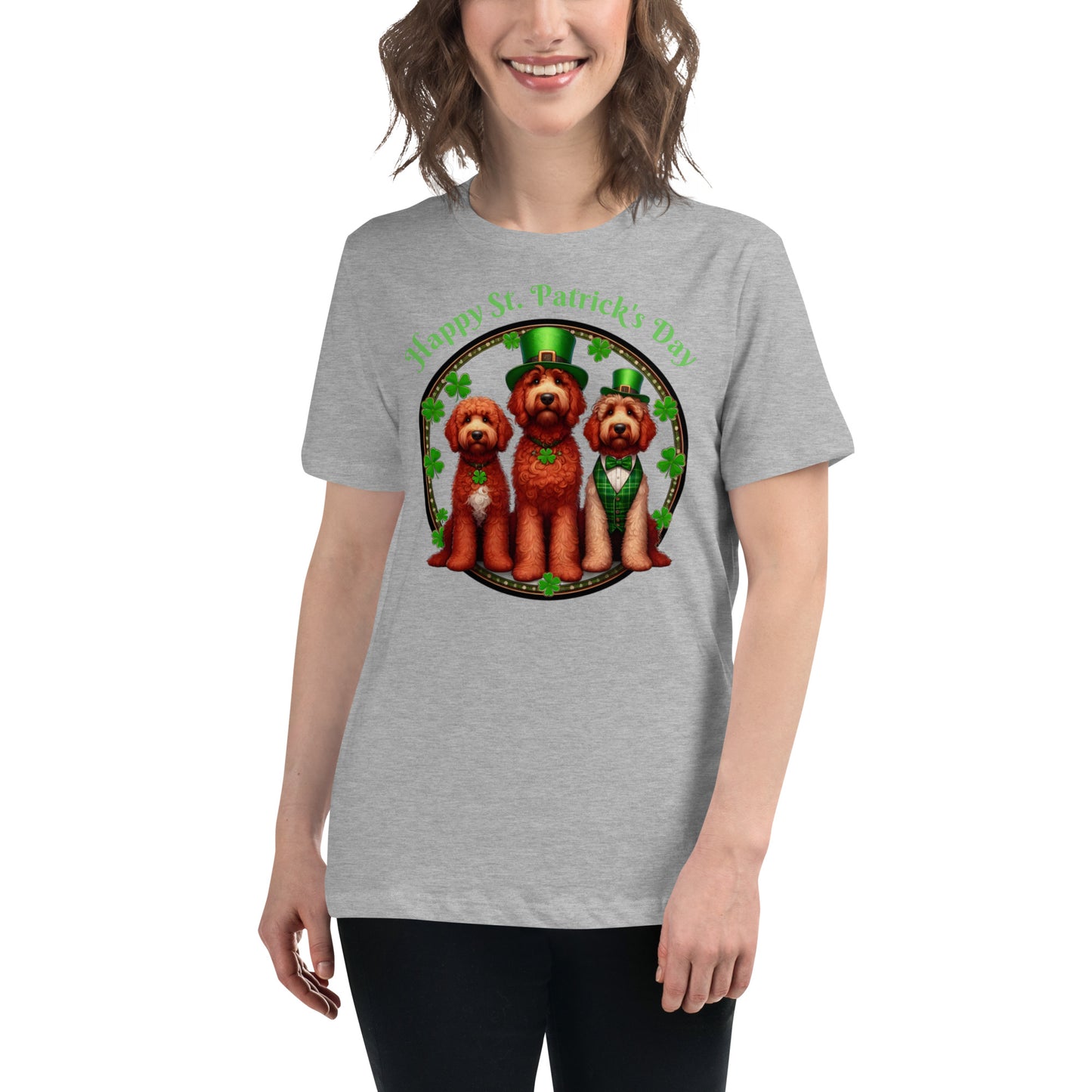 Doodle St. Patrick's Day - Bella Women's Relaxed T Shirt