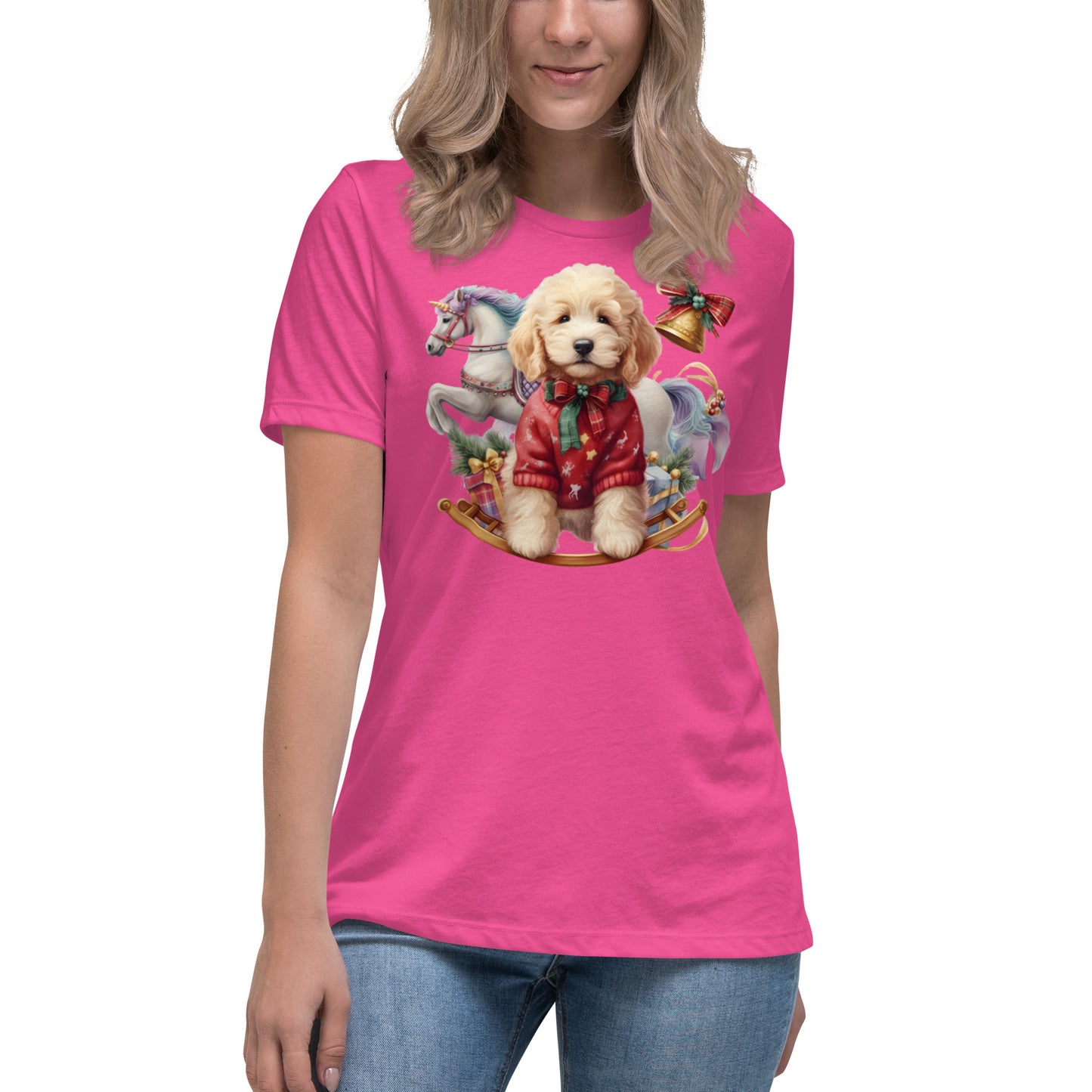 Christmas Doodle Women's Relaxed T Shirt