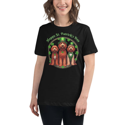 Doodle St. Patrick's Day - Bella Women's Relaxed T Shirt