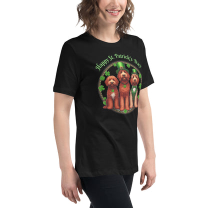 Doodle St. Patrick's Day - Bella Women's Relaxed T Shirt