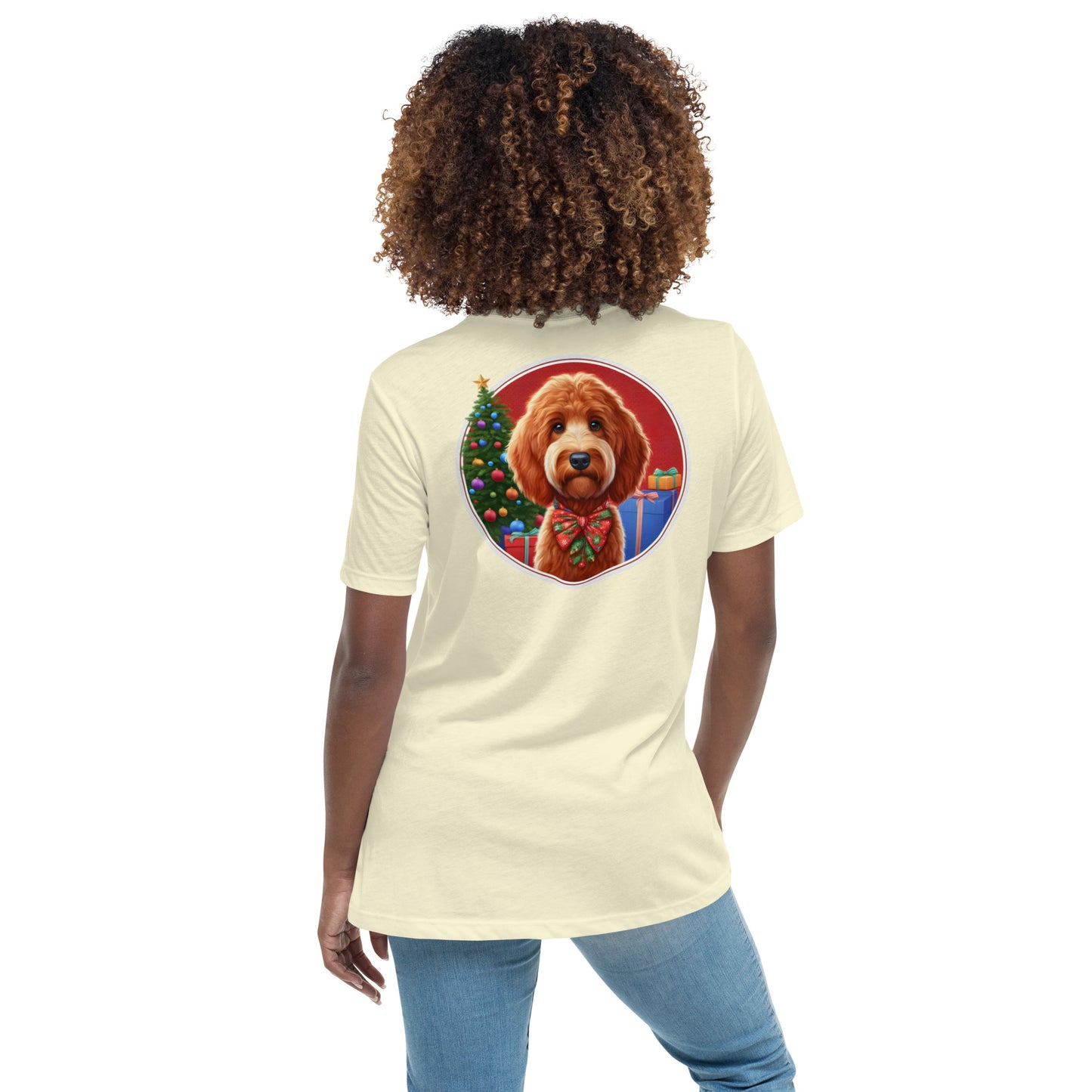 Red Doodle Christmas Women's Relaxed T Shirt