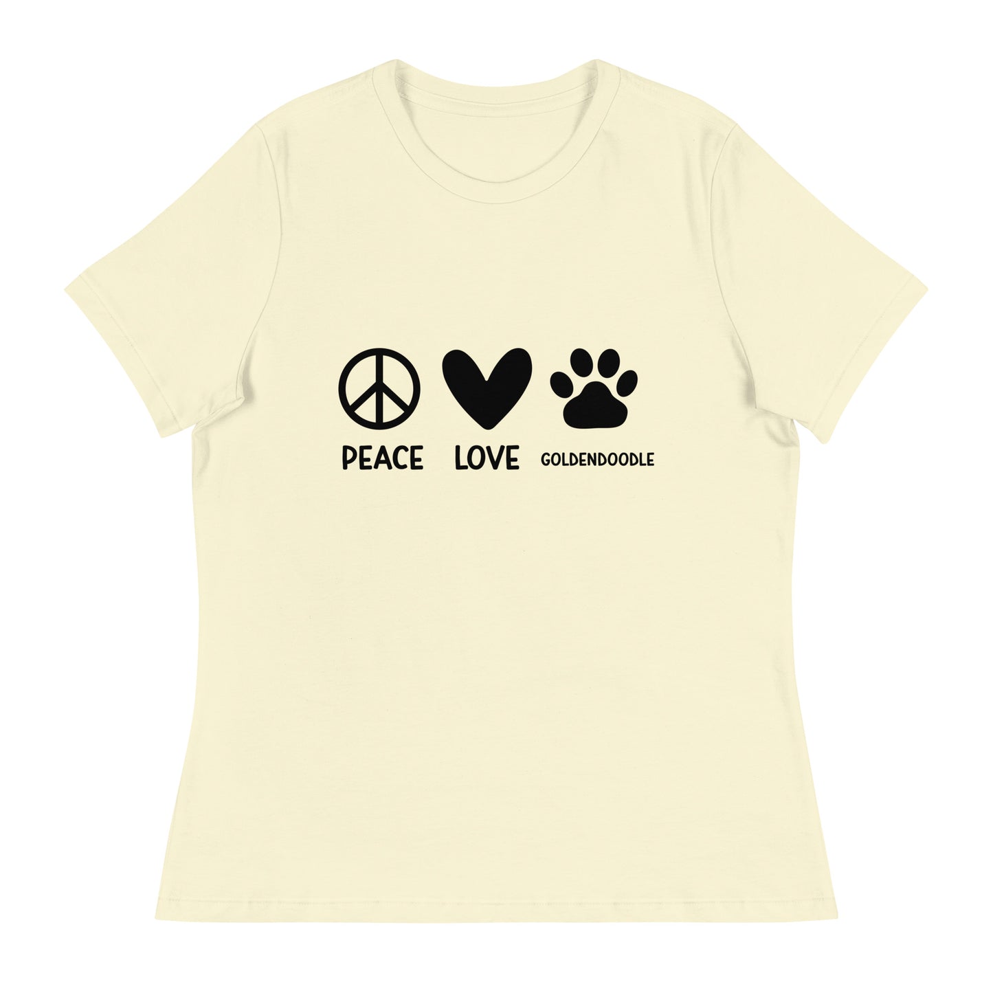 Peace Love Goldendoodle Women's Relaxed T Shirt