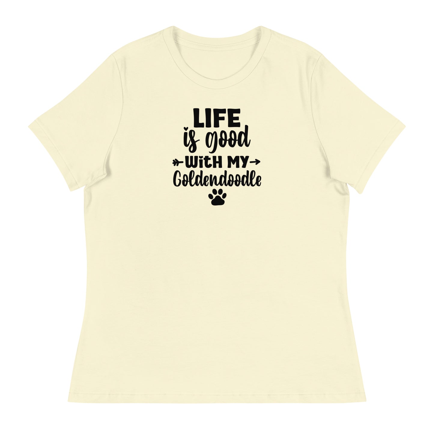 Life is Good Goldendoodle Women's Relaxed T Shirt