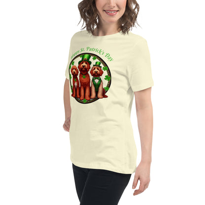 Doodle St. Patrick's Day - Bella Women's Relaxed T Shirt