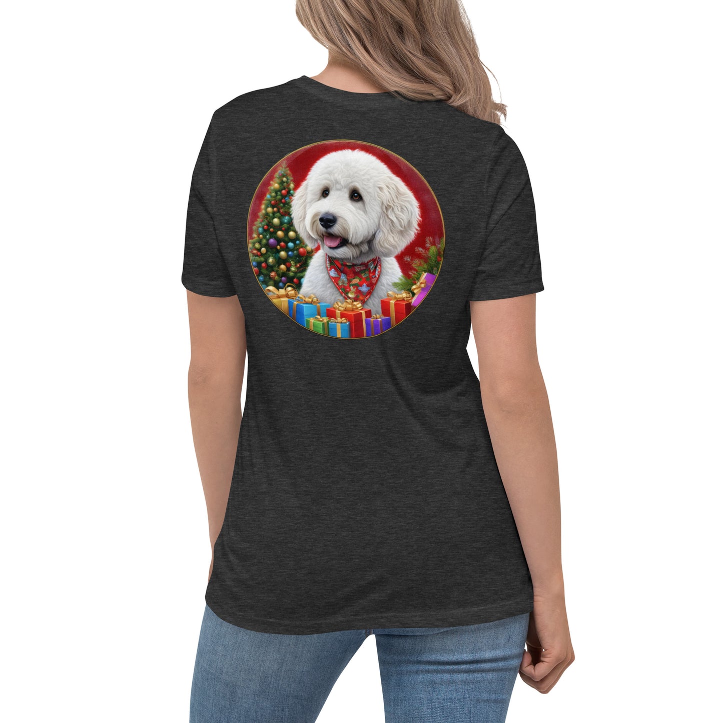 White Christmas Doodle Women's Relaxed T Shirt