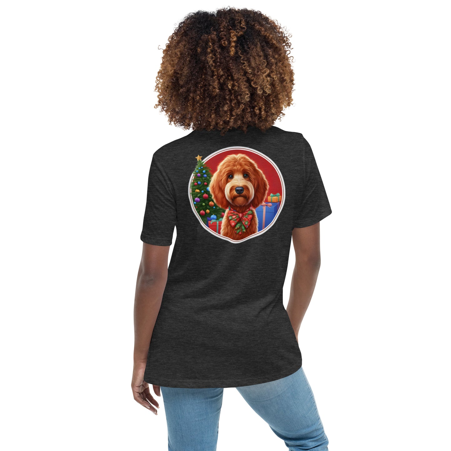 Red Doodle Christmas Women's Relaxed T Shirt