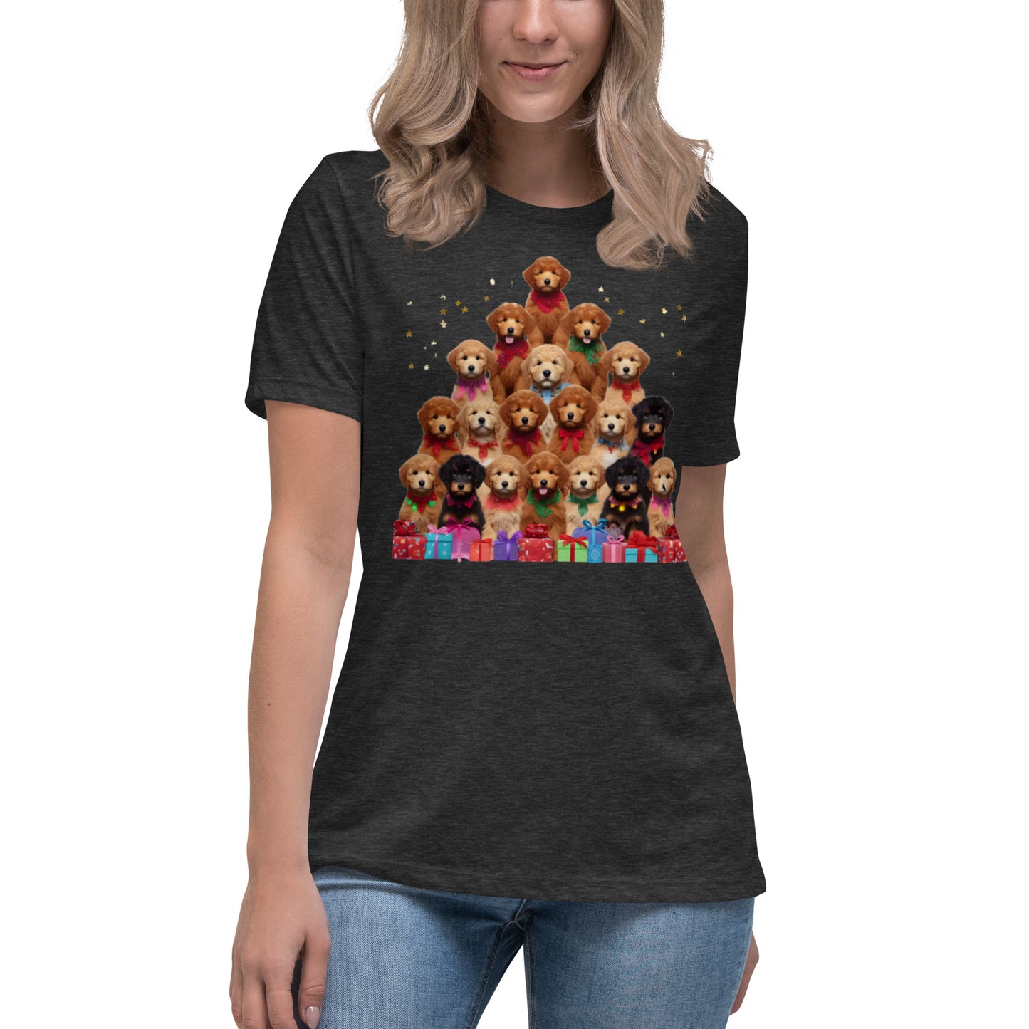 Christmas Tree Doodles Women's Relaxed T-Shirt