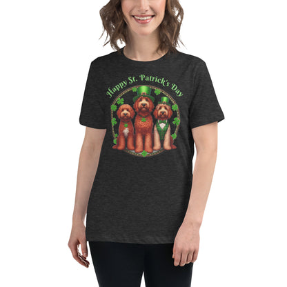 Doodle St. Patrick's Day - Bella Women's Relaxed T Shirt