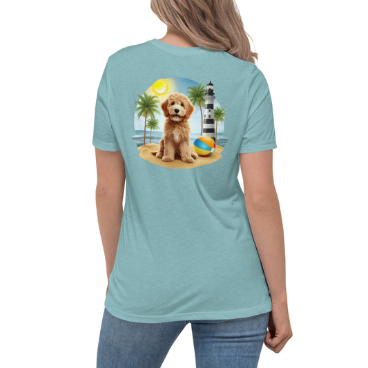 Lighthouse Doodle Women's Relaxed T Shirt