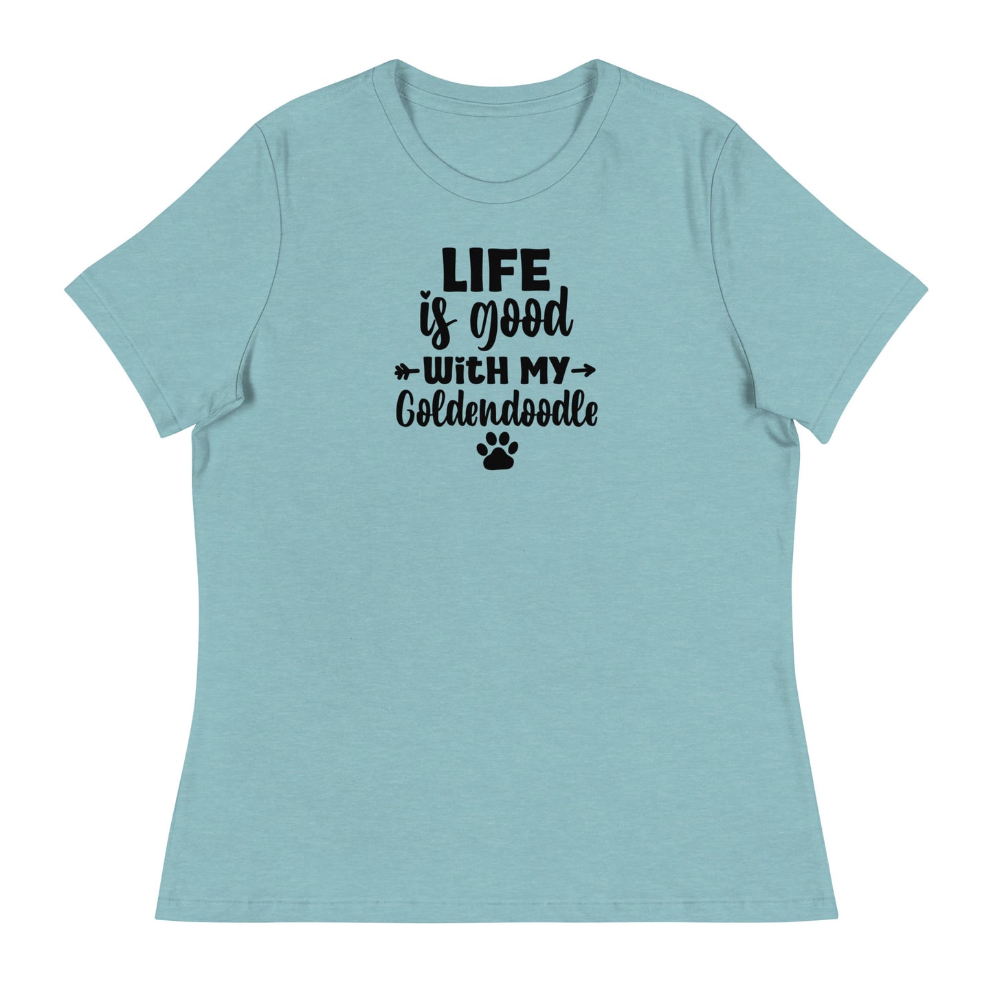 Life is Good Goldendoodle Women's Relaxed T Shirt