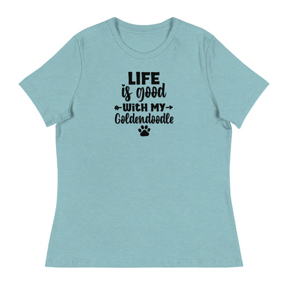 Life is Good Goldendoodle Women's Relaxed T Shirt