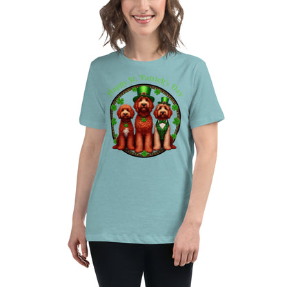 Doodle St. Patrick's Day - Bella Women's Relaxed T Shirt