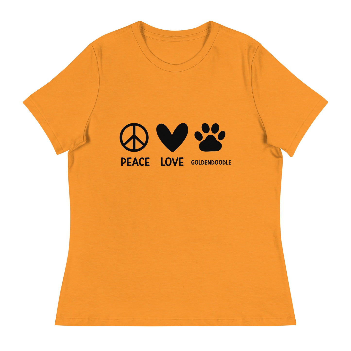 Peace Love Goldendoodle Women's Relaxed T Shirt