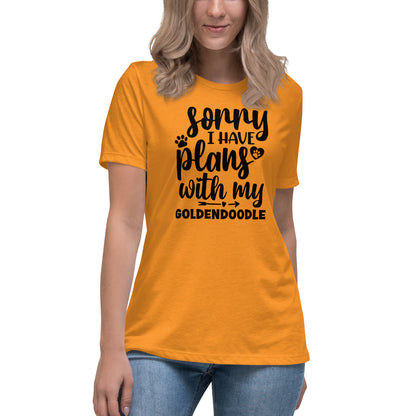 Plans with my Goldendoodle Women's Relaxed T Shirt