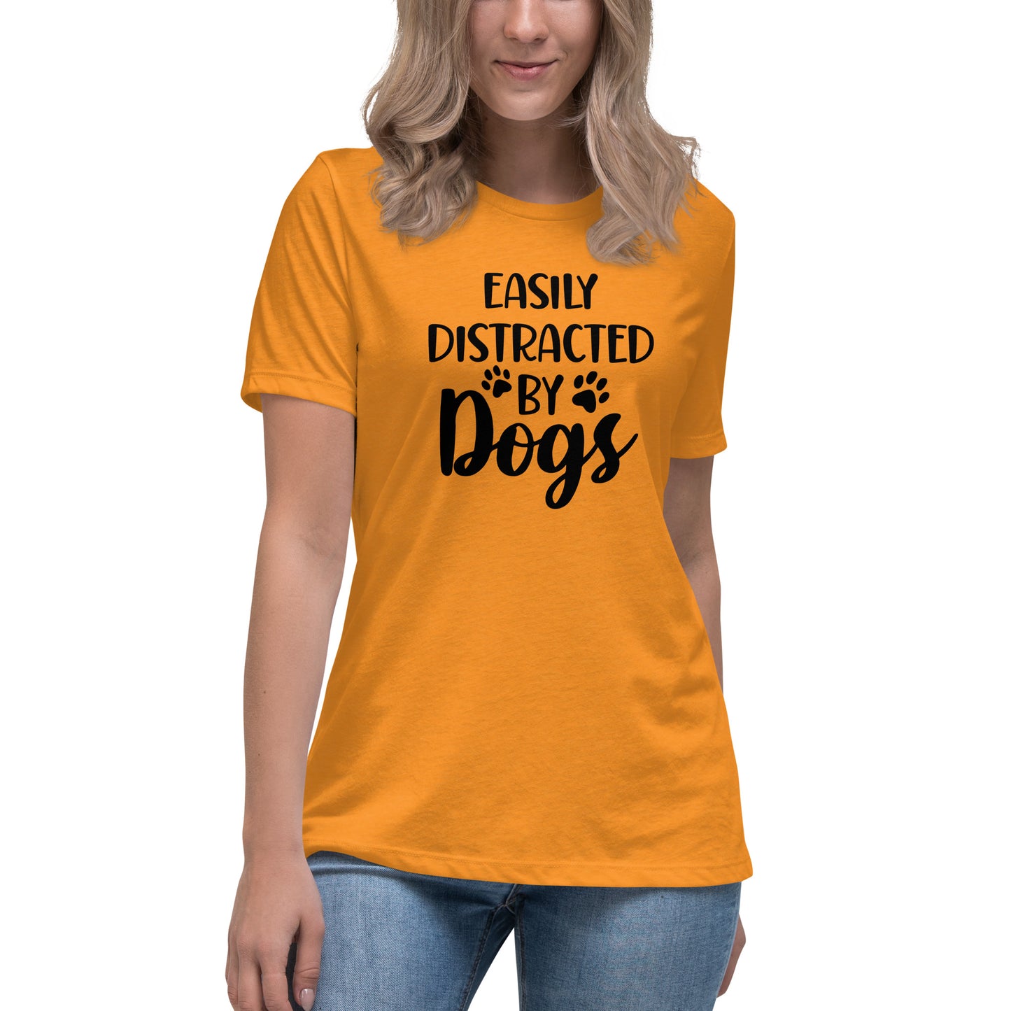 Easily Distracted by Dogs Women's Relaxed T-Shirt