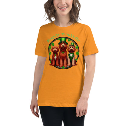 Doodle St. Patrick's Day - Bella Women's Relaxed T Shirt