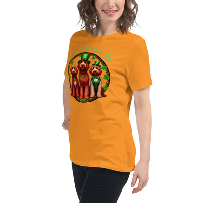 Doodle St. Patrick's Day - Bella Women's Relaxed T Shirt