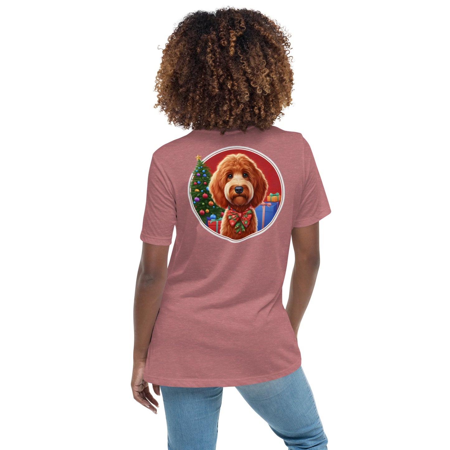 Red Doodle Christmas Women's Relaxed T Shirt