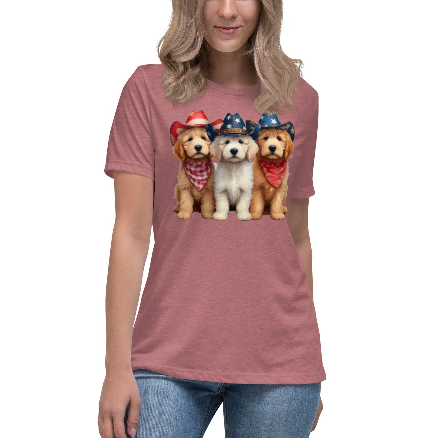 Patriotic Doodles Women's Relaxed T-Shirt