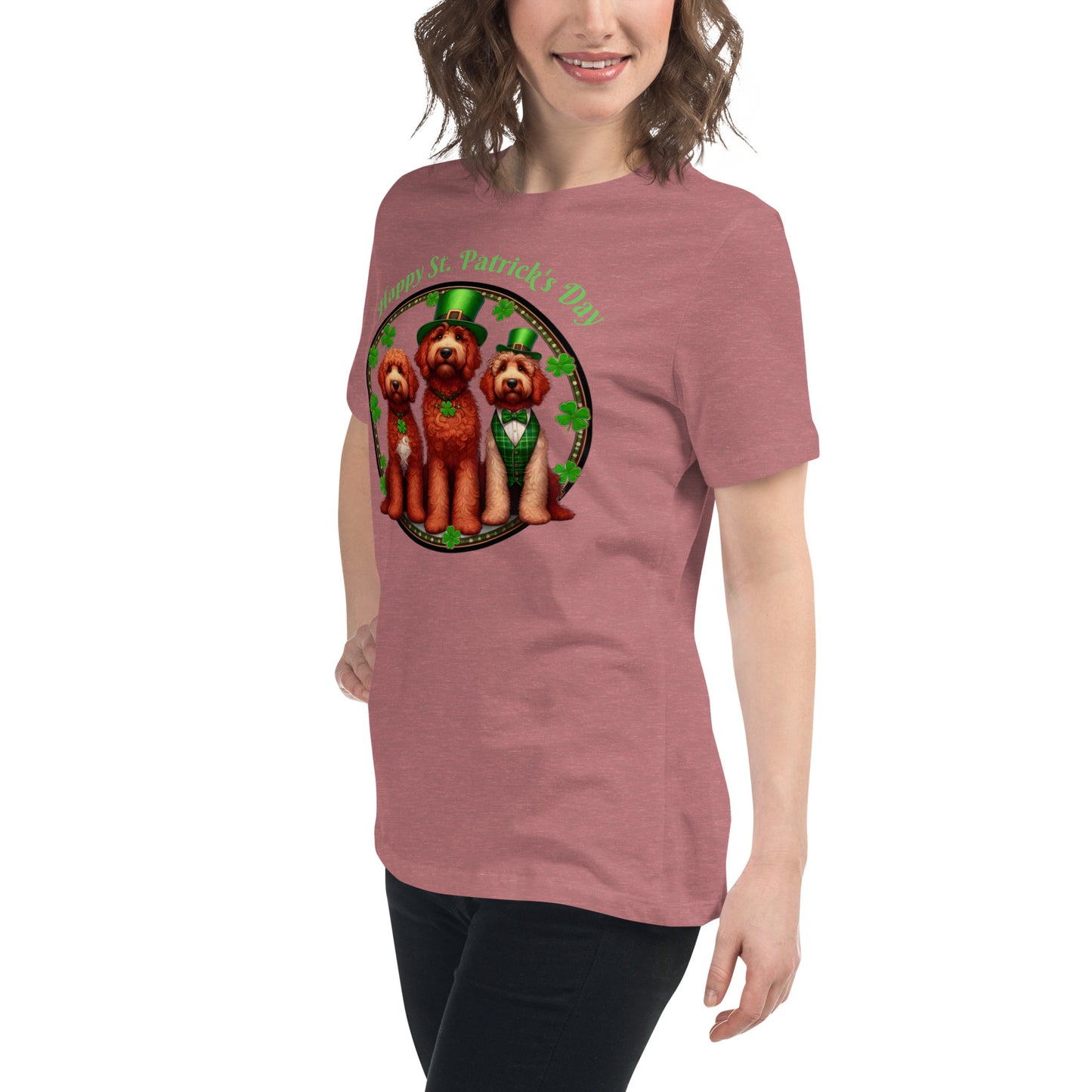 Doodle St. Patrick's Day - Bella Women's Relaxed T Shirt