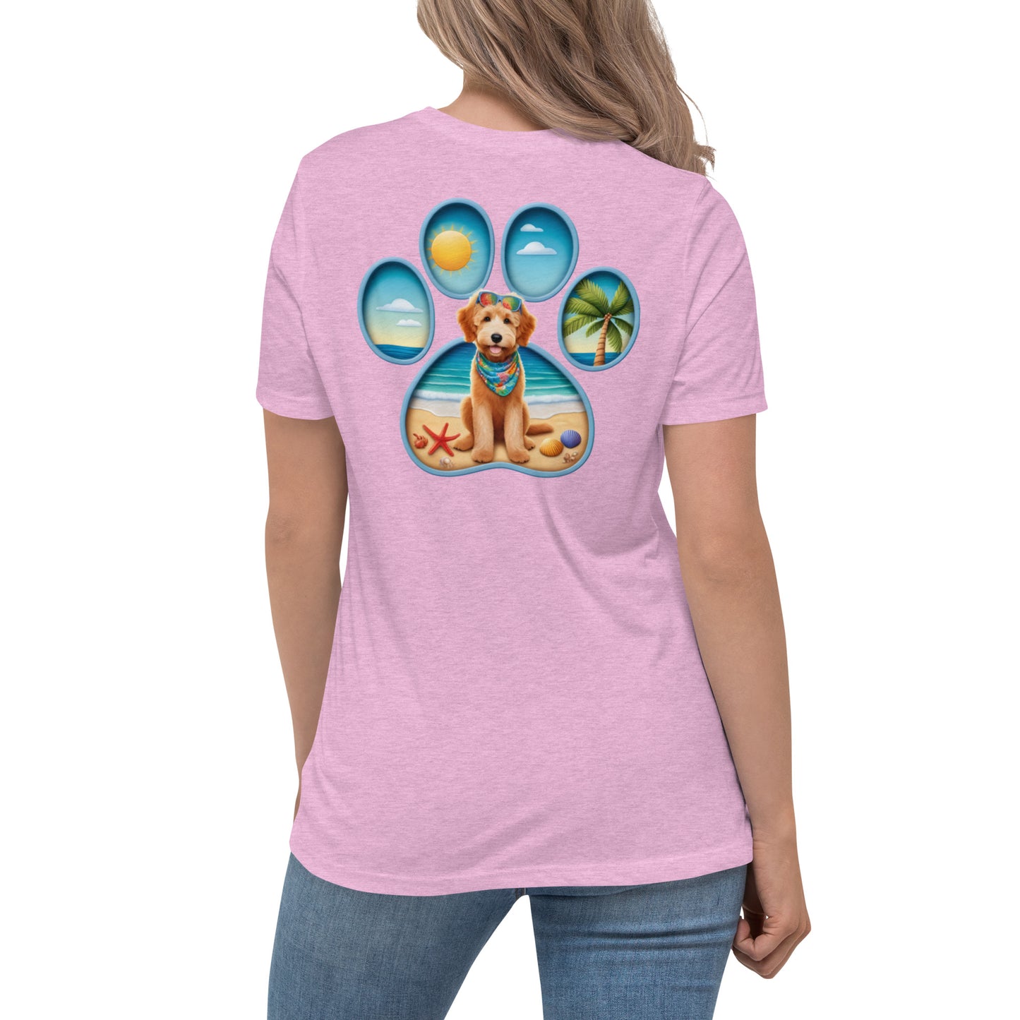 Paw Print Doodle Women's Relaxed T Shirt