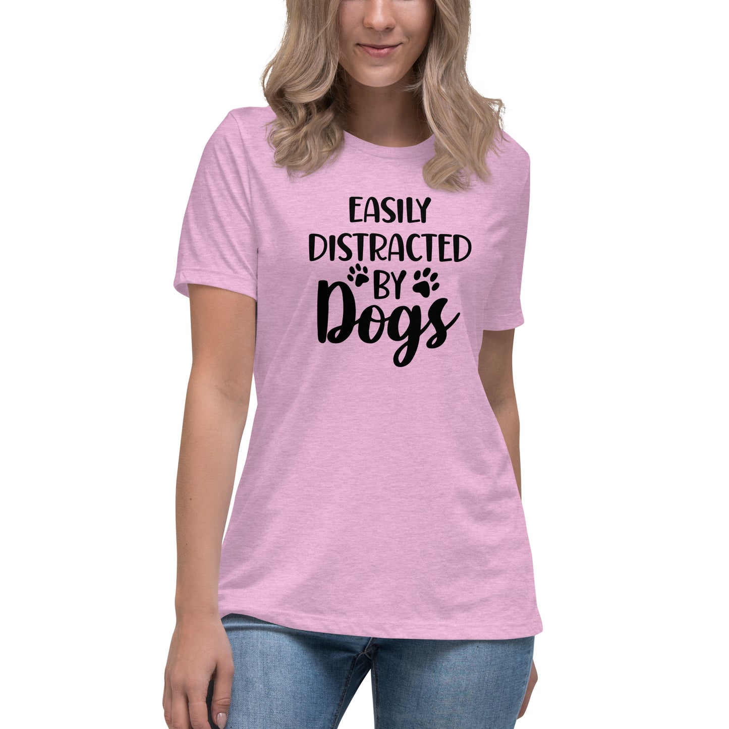 Easily Distracted by Dogs Women's Relaxed T-Shirt