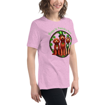 Doodle St. Patrick's Day - Bella Women's Relaxed T Shirt