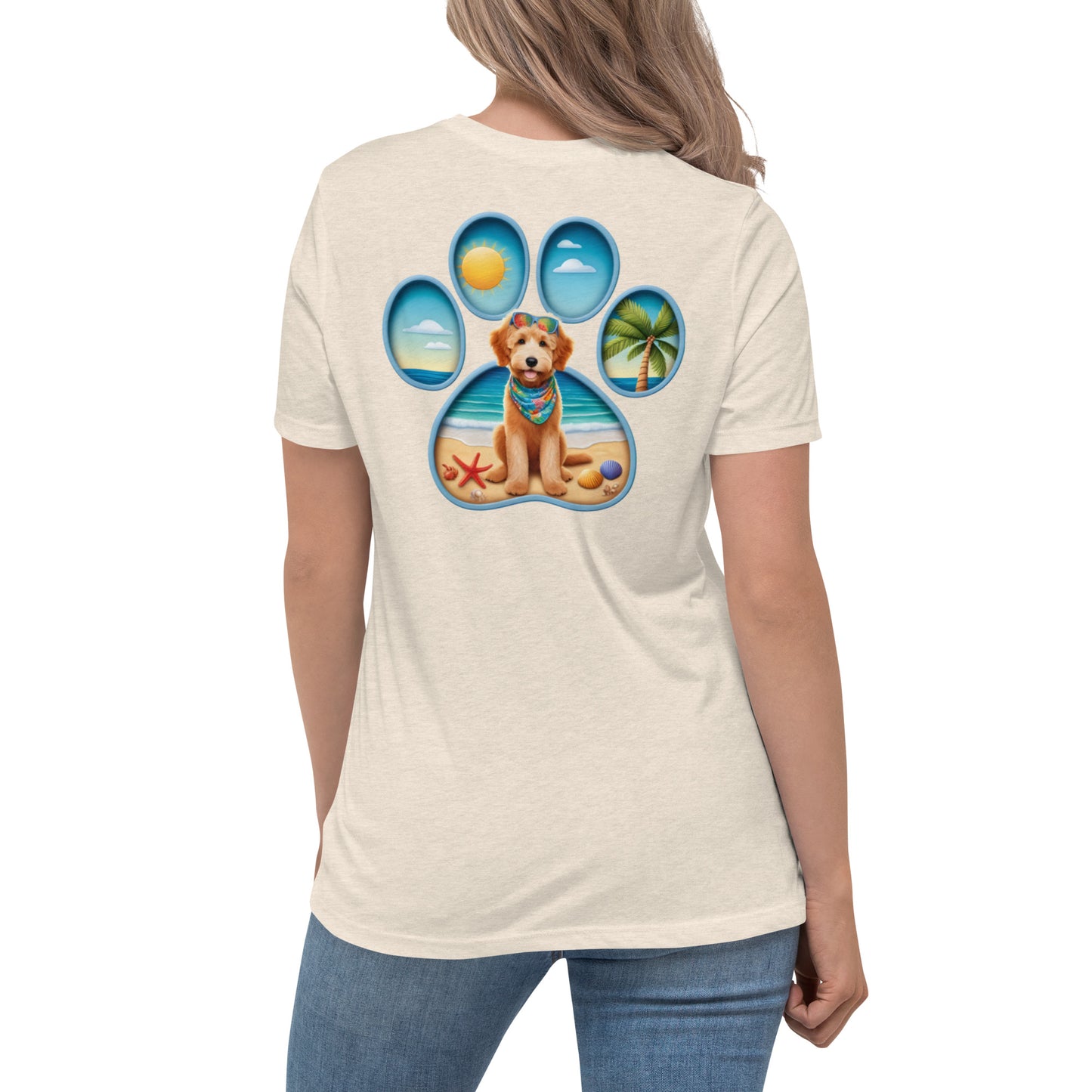 Paw Print Doodle Women's Relaxed T Shirt