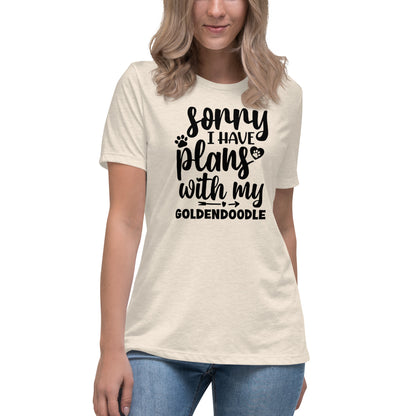 Plans with my Goldendoodle Women's Relaxed T Shirt